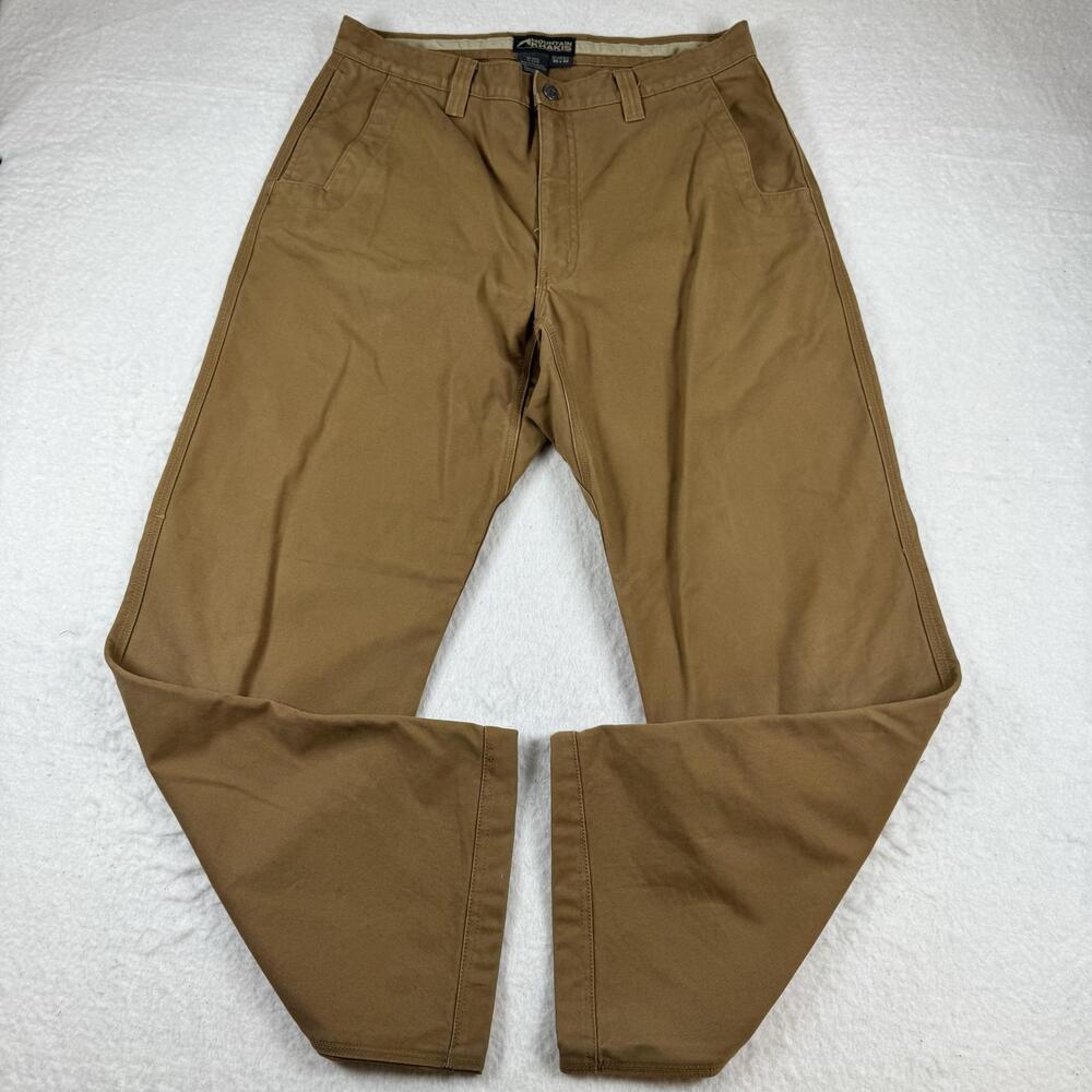 Mountain Khakis Pants Mens Size 35x32 Brown Original Mountain Canvas Workwear